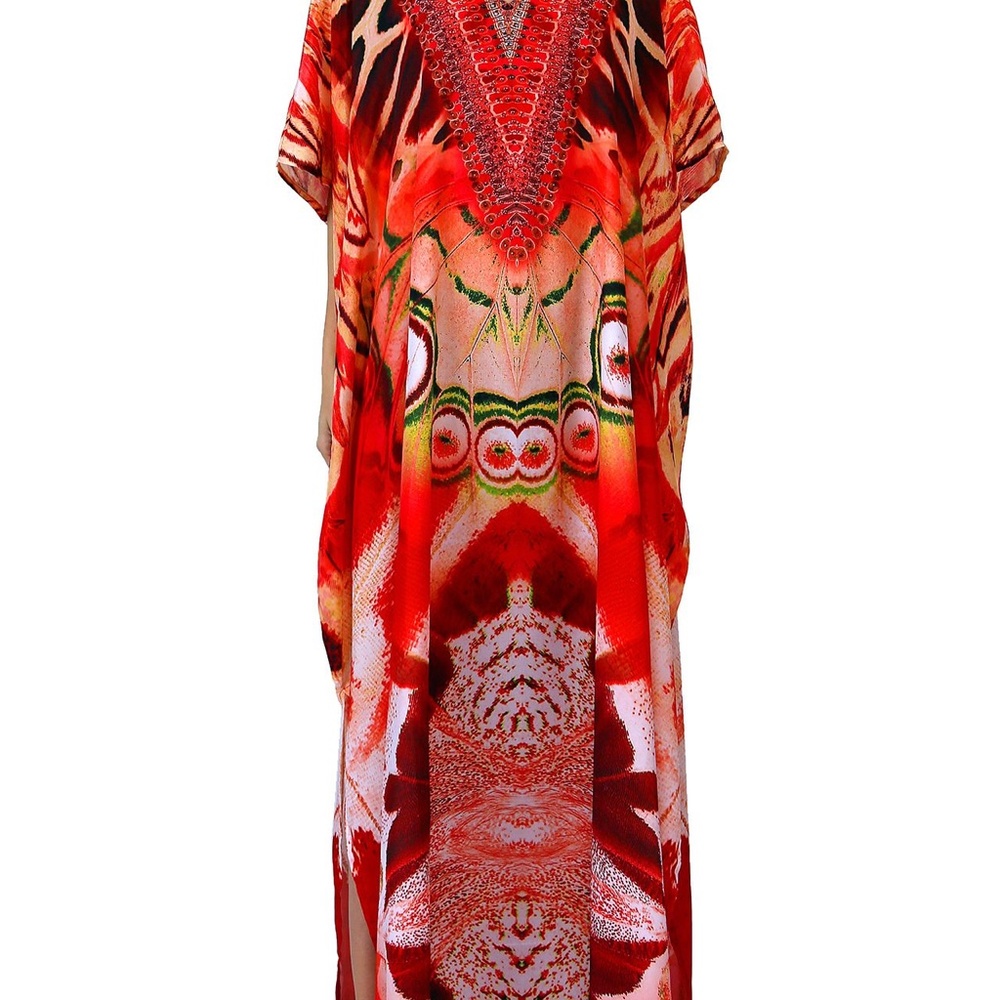 Women's Kaftan Dress - Butterfly Print Kaftan Sale